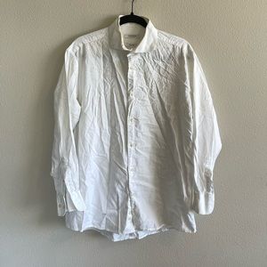 ISAAC MIZRAHI Slim Fit White Dress Shirt